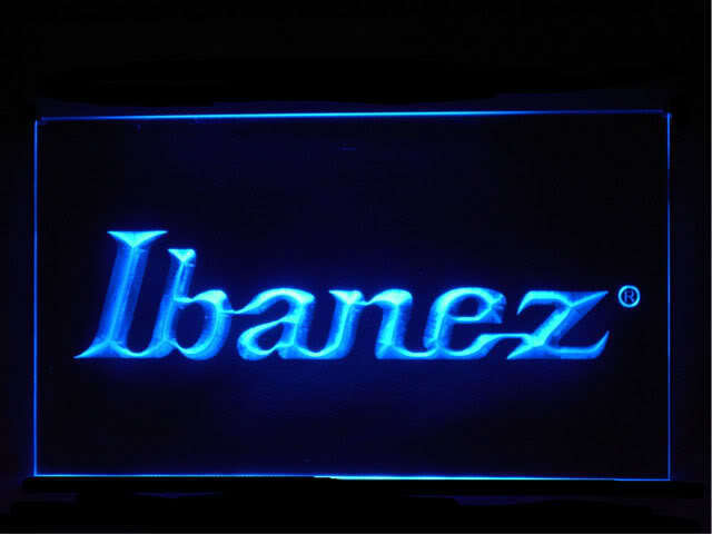 Ibanez Guitar Display Led Light Sign